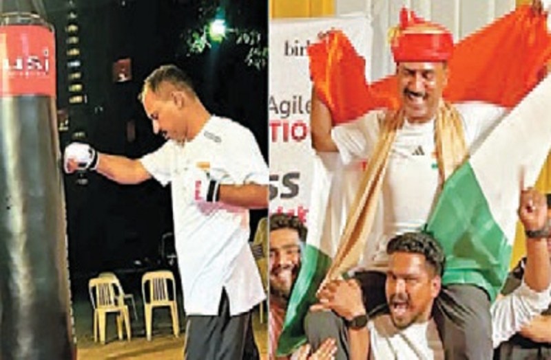 पंचिंग बैग पर 55.15 घंटे मुक्केबाजी कर बना दिया रेकॉर्ड