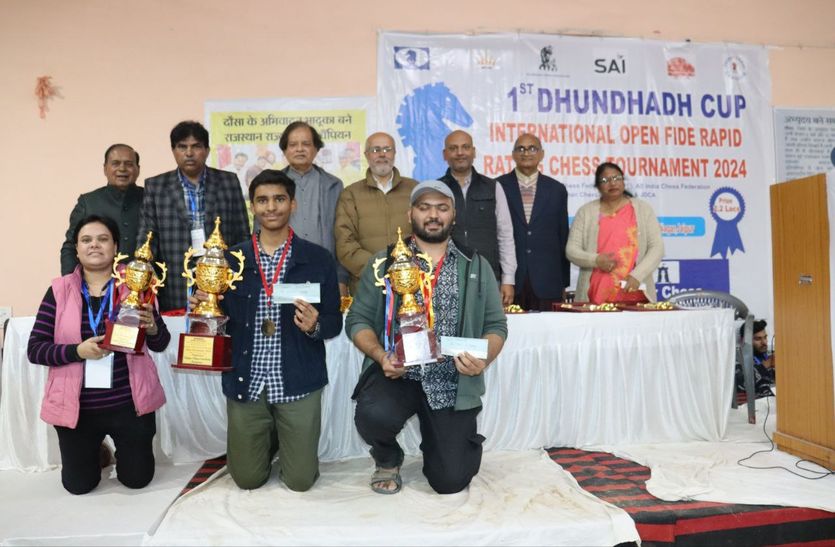 जयपुर के यश भराडिया ने जीती ढूंढ़ाड़ कप अंतर्राष्ट्रीय शतरंज प्रतियोगिता