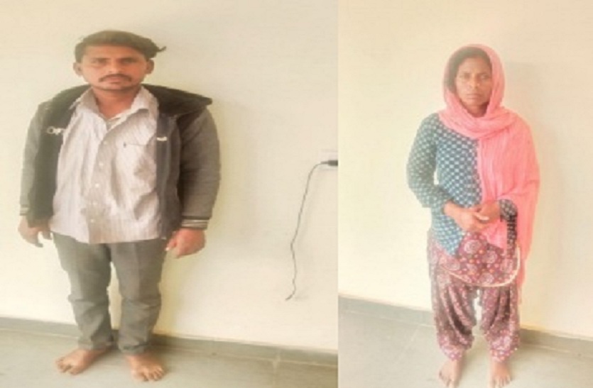 जाली तोड़कर चोरी करने वाली महिला सहित दो गिरफ्तार