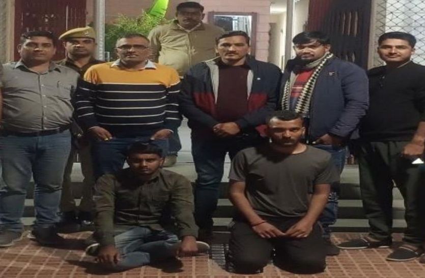 गैंगवार में फायरिंग : 25-25 हजार के दो इनामी उदयपुर में पकड़े