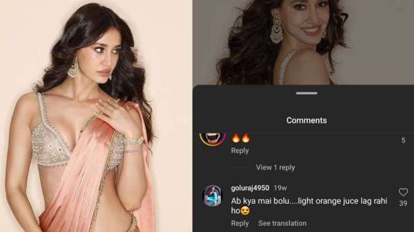 Disha Patani shared sizzling photos in saree
