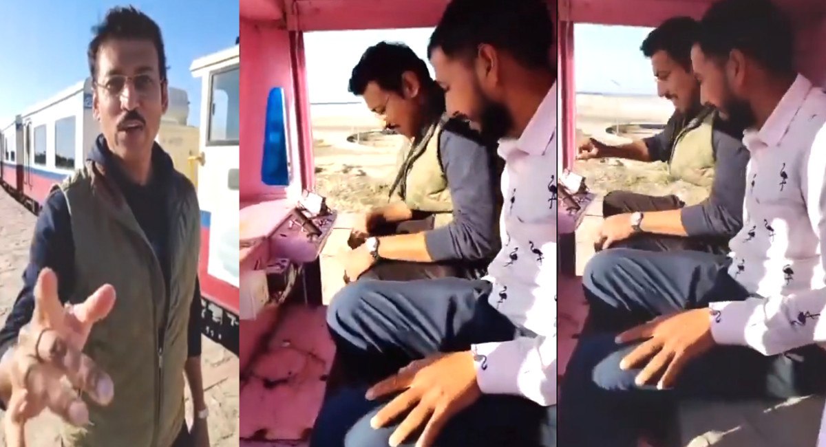 VIDEO : ड्राइविंग सीट पर बैठ गए राज्यवर्धन सिंह राठौड़… और ट्रेक पर दौड़ा डाली ट्रेन !