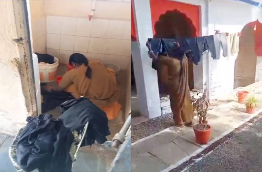 सैनिक धो रहे अधिकारियों के कपड़े-बाथरूम, बंगले में कर रहे झाड़ू-पोंछा