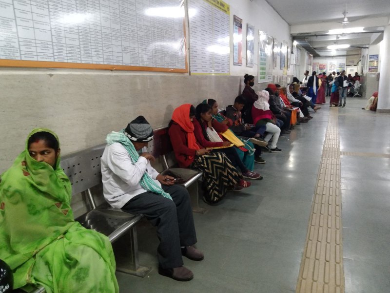 District Hospital Trauma Center: Viral patient from cold, cough fever