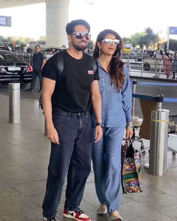 ayushmann khurana  reached goa attending rakul jackky wedding