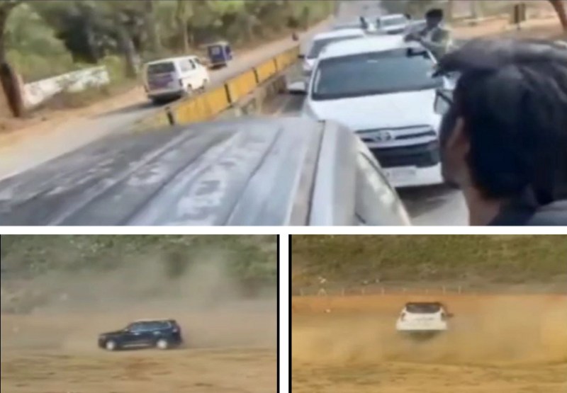 Video: चारपहिया गाडिय़ों में स्कूली छात्रों का खतरनाक स्टंट, वीडियो वायरल होते ही एक्शन में दिखी पुलिस