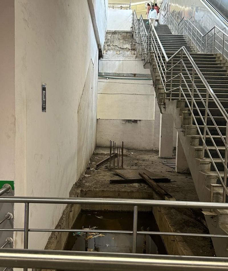 आखिर बीएमआरसीएल ने ली चिकपेट मेट्रो स्टेशन की सुध