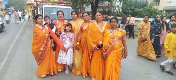 A grand procession was taken out on the 647th birth anniversary of Saint Shiromani Guru Ravidas Ji