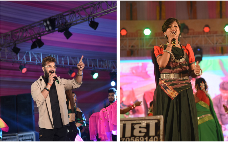 मैनपाट महोत्सव: भोजपुरी गायक खेसारी लाल और छत्तीसगढ़ की गायिका आरु साहू के गीतों पर थिरका सरगुजा