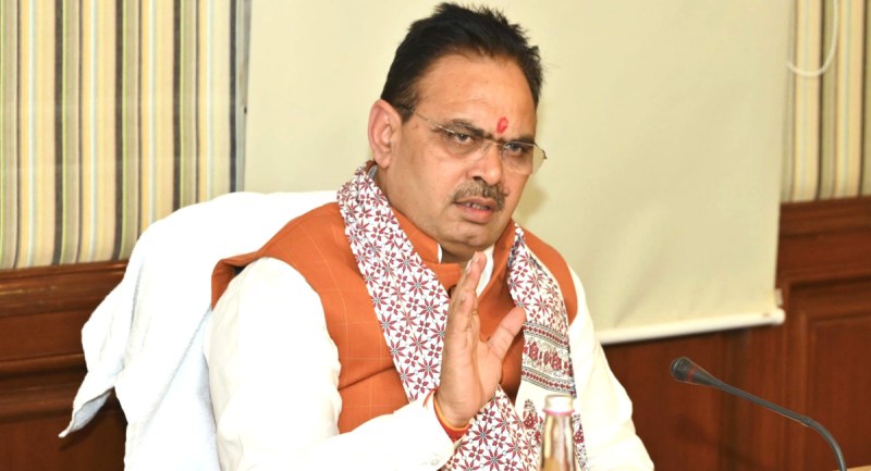 Rajasthan CM Bhajan Lal Sharma government 100 days action plan meeting