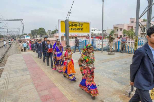 sanganer railway station program
