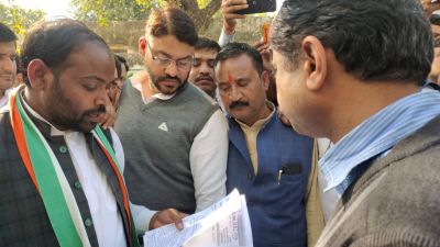 किसान समस्याओं पर कांग्रेस का ज्ञापन, झड़प