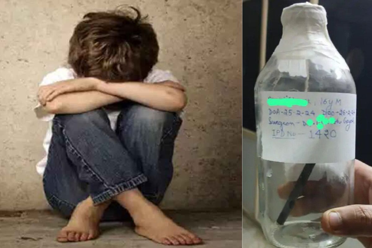 cruelty of a mentally retarded child a pen was inserted into his private part