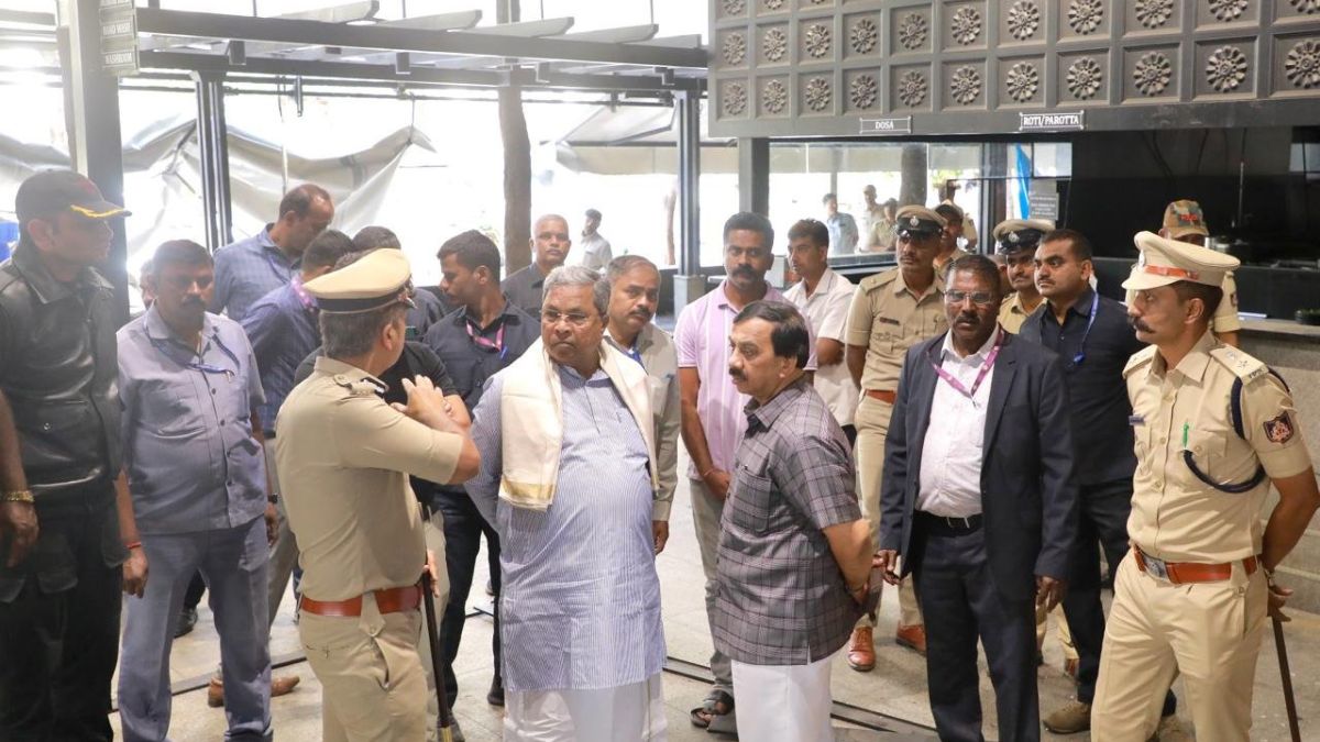 CM Siddaramaiah arrived for inspection after blast in Rameshwaram cafe in karnataka