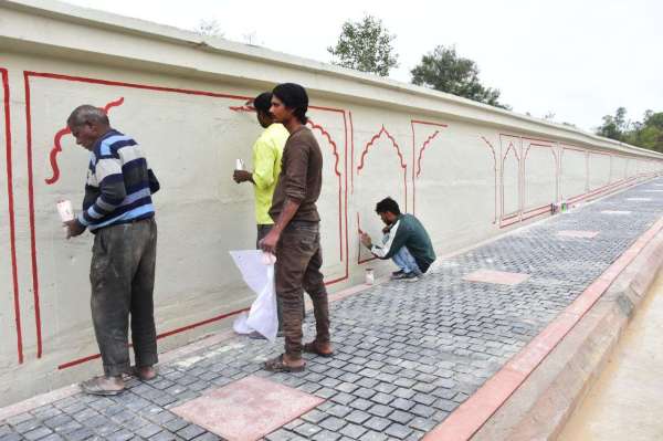 The work of underpass at Tonk Road B2 bypass