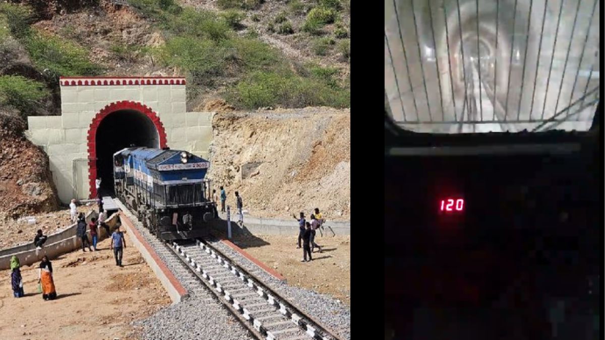 जबरदस्त वायरल हो रहा राजस्थान की सबसे लंबी रेल सुंरग में फर्राटे से दौड़ती ट्रेन का वीडियो, आप भी देखें