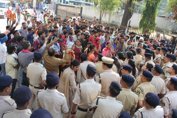 villagers reached the SP office