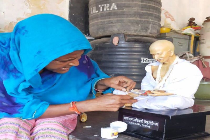 राजस्थान की आदिवासी महिला टीपू देवी ने मूर्तिकला से देश-विदेश में बनाई पहचान, 30 से 35 लाख का सालाना टर्नओवर