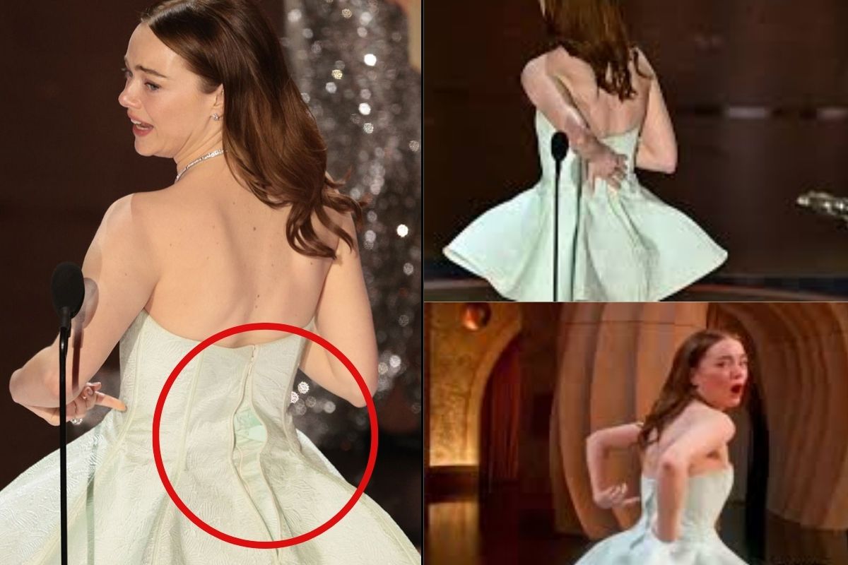 emma stone broken dress