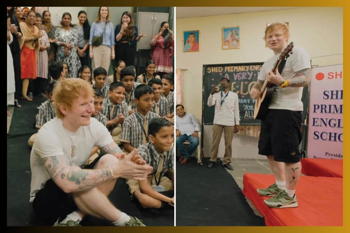 Ed Sheeran Mumbai School Video