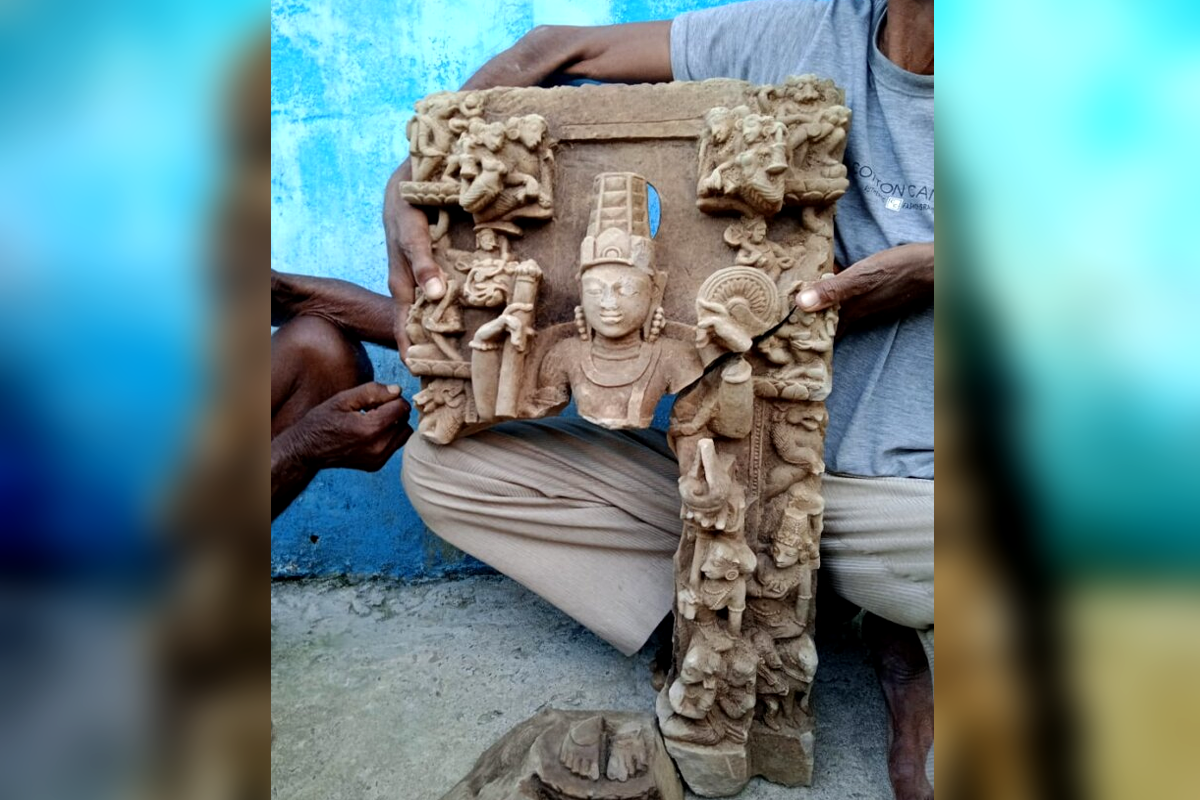 lord vishnu idol found