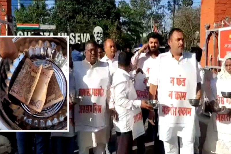 congress councilors begging on road