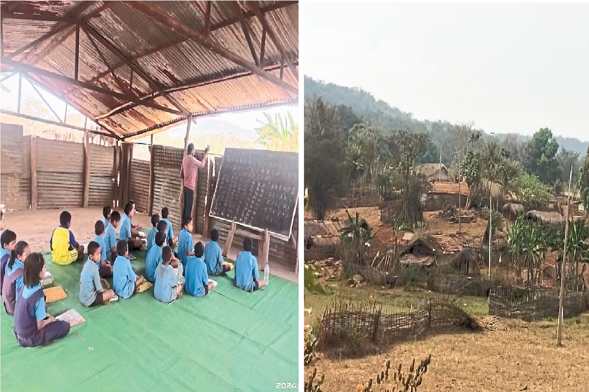 आजादी के सात दशक बाद भी इस गांव में बिजली नहीं… एक हैंडपंप के सहारे जी रहे 50
आदिवासी, छप्पर के स्कूल में पड़ रहे बच्चे