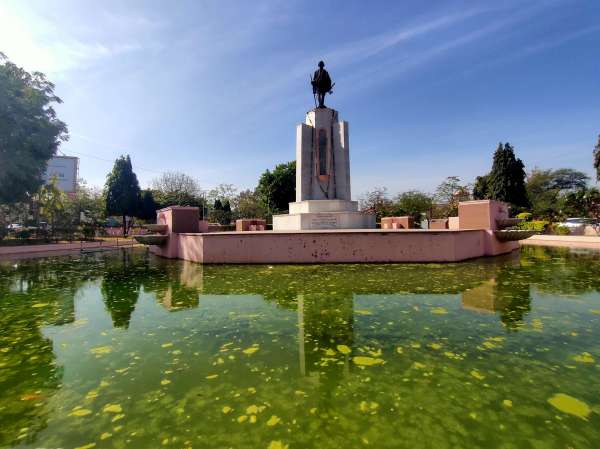 Gandhi Circle in bad condition