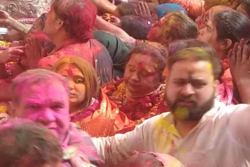 Banke Bihari Temple Vrindavan Holi
