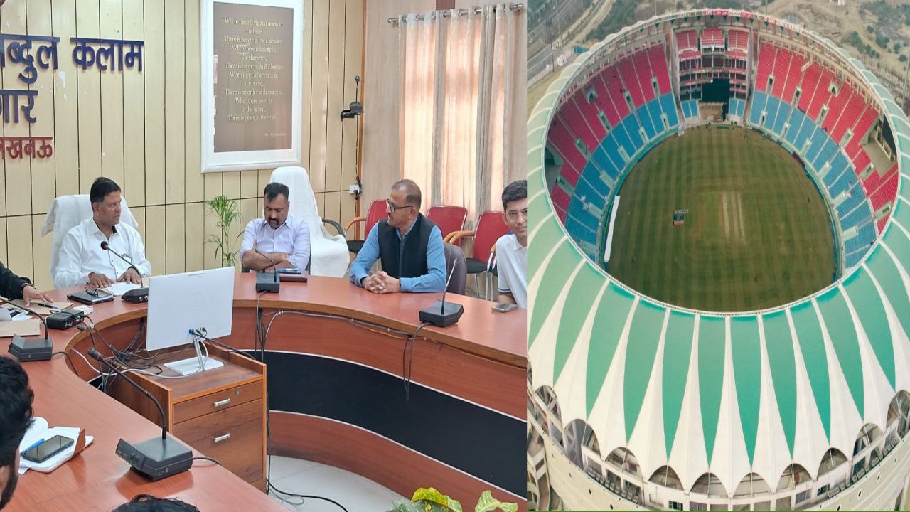 Ekana Stadium District Magistrate Surya Pal Gangwar Meeting