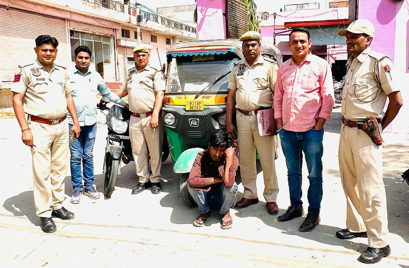 vehicle thief arrested by malpura gate police