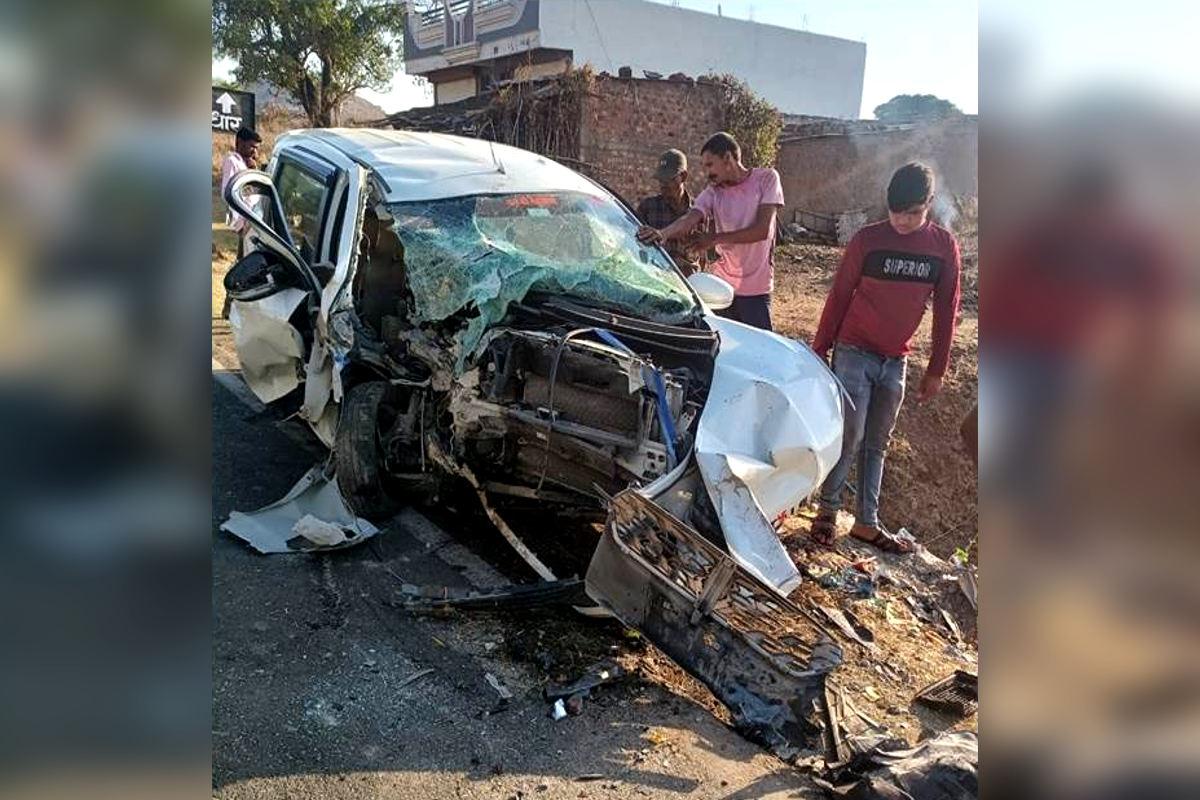 Road Accident in Car