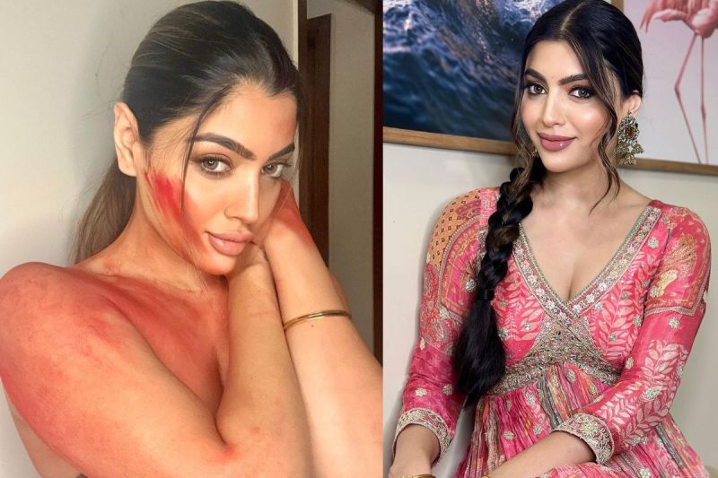 Akanksha Puri shared topless pictures on Holi that went viral