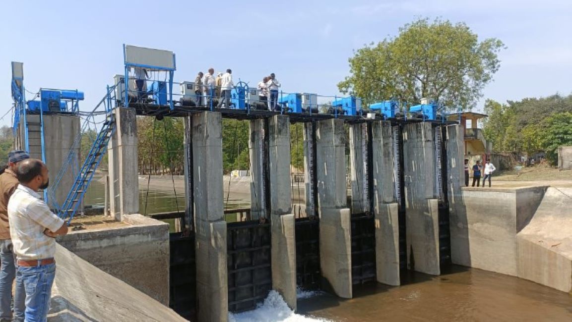 Canal opened at 11 am for irrigation from Tawa Dam, 2034 cusecs of water is being given.