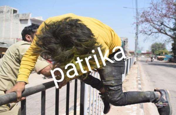 How Tiger caught a young man who was pelting stones at a house on the day of Holi...see pictures