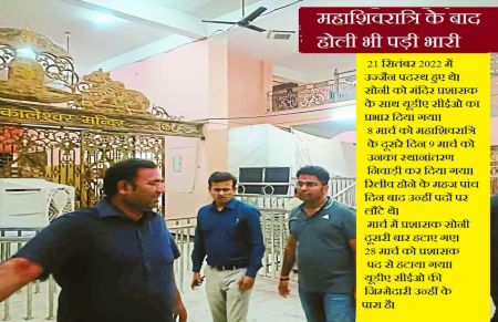 Mahakal मंदिर प्रशासक soni को एक महीने में दूसरी बार पद हटाया... आखिर क्यों जानिए वजह