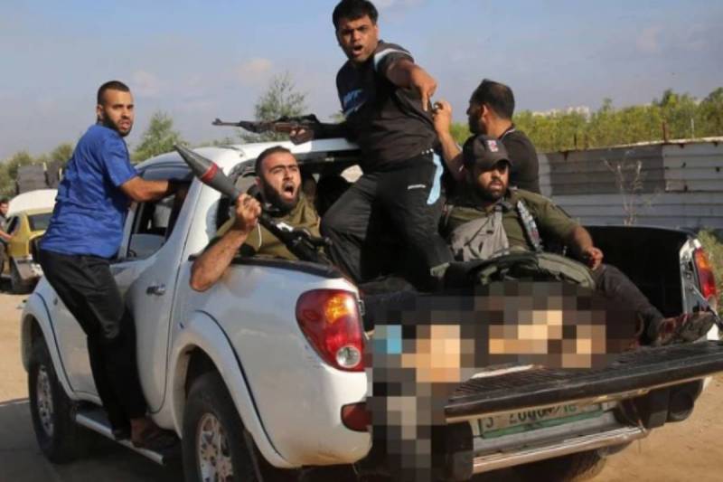 Hamas parading naked body of israeli woman