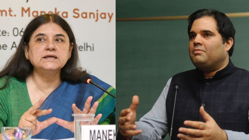 Menka and Varun Gandhi