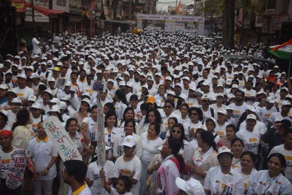 दौड़ा जबलपुर  अहिॅसा  रन 