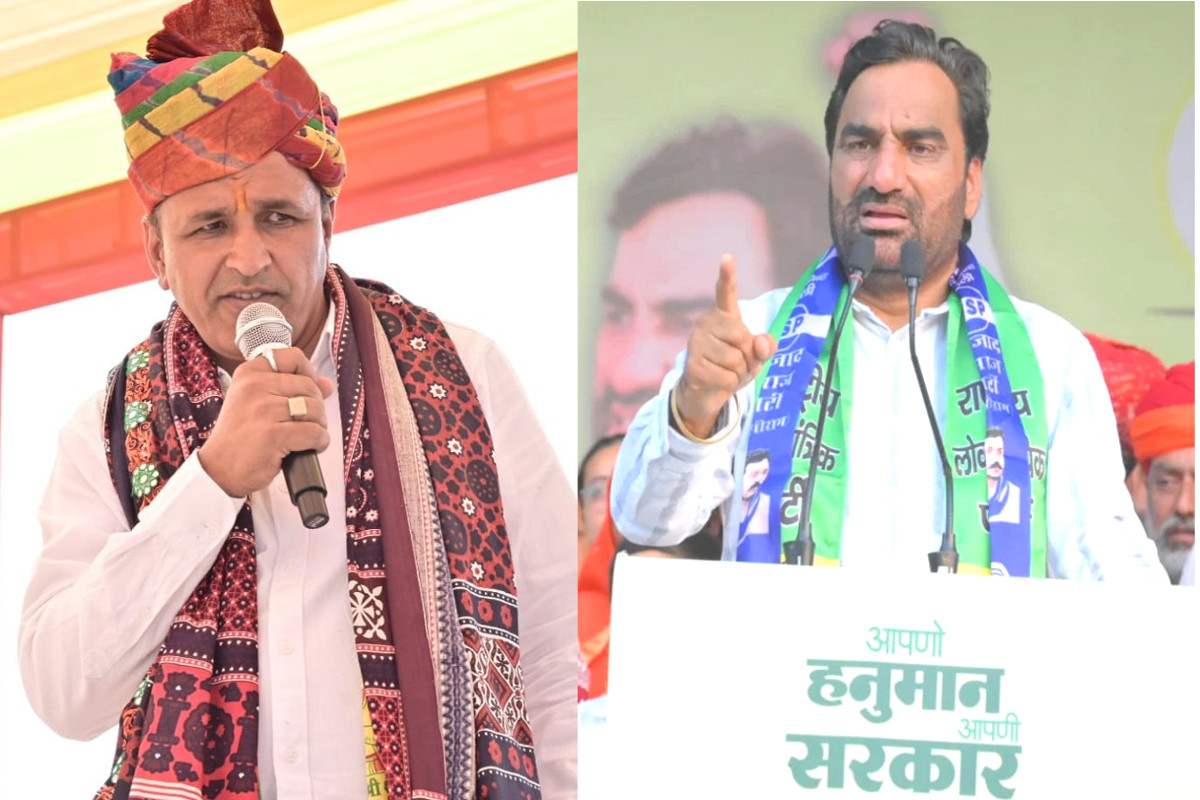 Barmer Jaisalmer Lok Sabha Election Congress Ummedaram Nomination Rally RLP Hanuman Beniwal entry