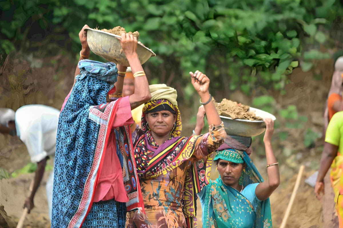 large number of MNREGA workers are not getting 100 days of employment 