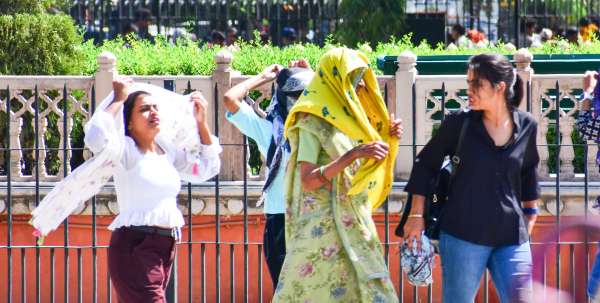 The heat started troubling during the day