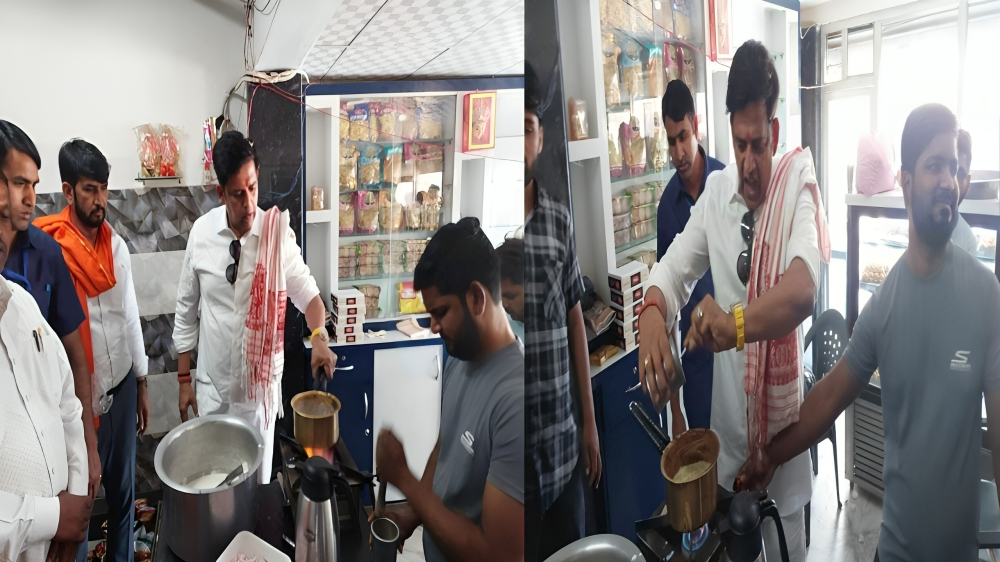 Video: गोरखपुर में सांसद रवि किशन ने दुकान में बनाई चाय, विपक्ष पर साधा निशाना,
वीडियो वायरल
