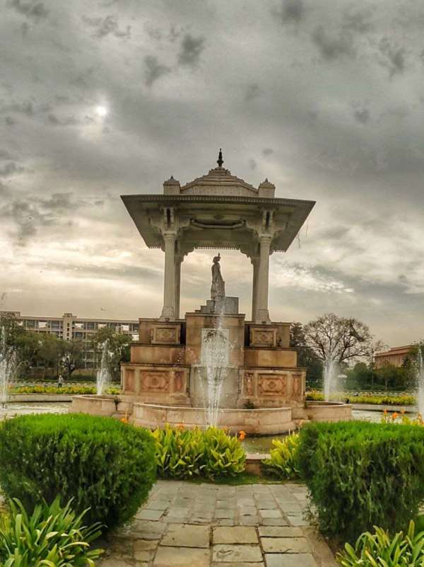 Clouds covered Jaipur city