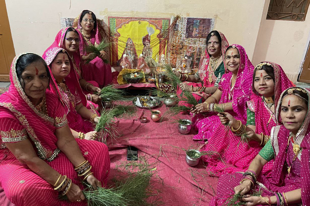 ईसर-गणगौर पूजन को लेकर उत्साह, विवाहिताएं मांग रही सौभाग्य की कामना