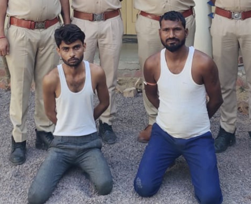 होटल की आड़ में टैंकरों से केमिकल निकालते दो गिरफ्तार, केमिकल व टैंकर जब्त