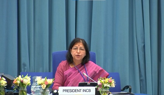 Jagjit Pavadia again becomes a member of the International Narcotics Control Board