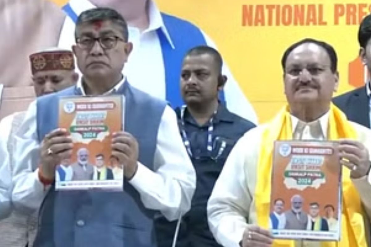 BJP released manifesto for Sikkim assembly elections