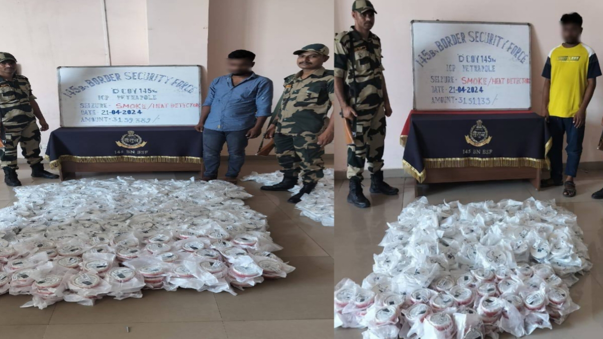Smoke detectors worth around ₹ 1 crore being smuggled from India to Bangladesh seized 3 arrested
