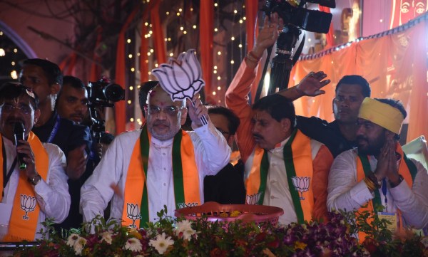 Amit Shah Road Show in Chhindwara